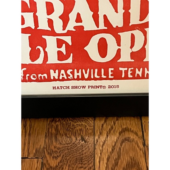 Hatch Show Print Hank Williams Grand Ole Opry Framed Poster 2015 Nashville TN - Picture 2 of 6